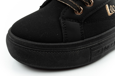 Lee Cooper Damen-Sneaker, modisches Schwarz, bequem
