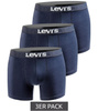 Levi's Boxershorts 3er-Pack, Herren, Marineblau, Baumwolle