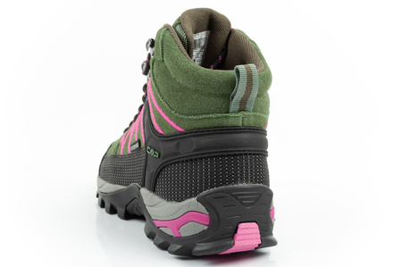 CMP Rigel Damen-Wanderschuhe aus Leder, robust, wasserdicht, knöchelhoch, Grün
