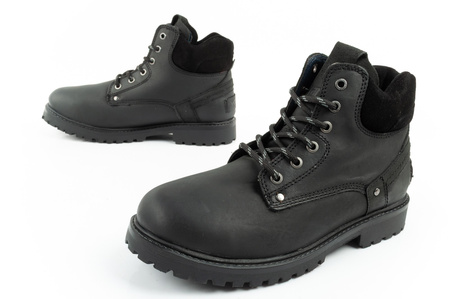 Wrangler Yuma Herren Chelsea Boots, elegante Lederstiefelette, Schwarz