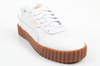 Puma Damen Carina 3.0 Leder-Sneaker in Weiß, modisch