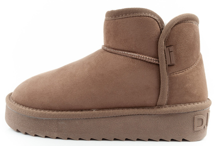 D. Franklin Damen-Winterstiefel, modische, pelzgefütterte, isolierte Stiefeletten in Braun