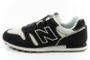 New Balance 373 Herren-Sneaker, modisches schwarzes Leder