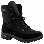 Progress Damen-Winterstiefel, Schwarz, Gefüttert, Lammfellfutter