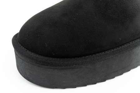 D. Franklin Damen-Winterstiefel, modische, pelzgefütterte, isolierte schwarze Stiefeletten
