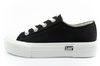 Lee Damen-Sneaker Isla, Schwarze Plateausohle, Komfortabel