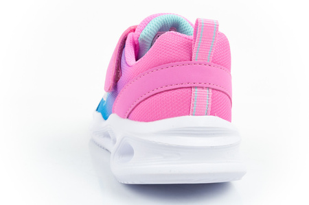 Skechers S Lights-Skechers Sola [303714N/HPBL] LED Kindersportschuhe, blau und pink.