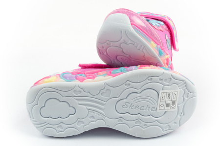 Skechers S Lights LED-Sneaker für Mädchen mit Klettverschluss